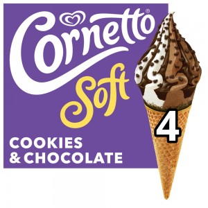 4 Cornetto Soft Cookies & Chocolate