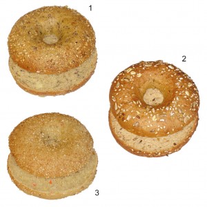 Bagel Box 3-fach sortiert